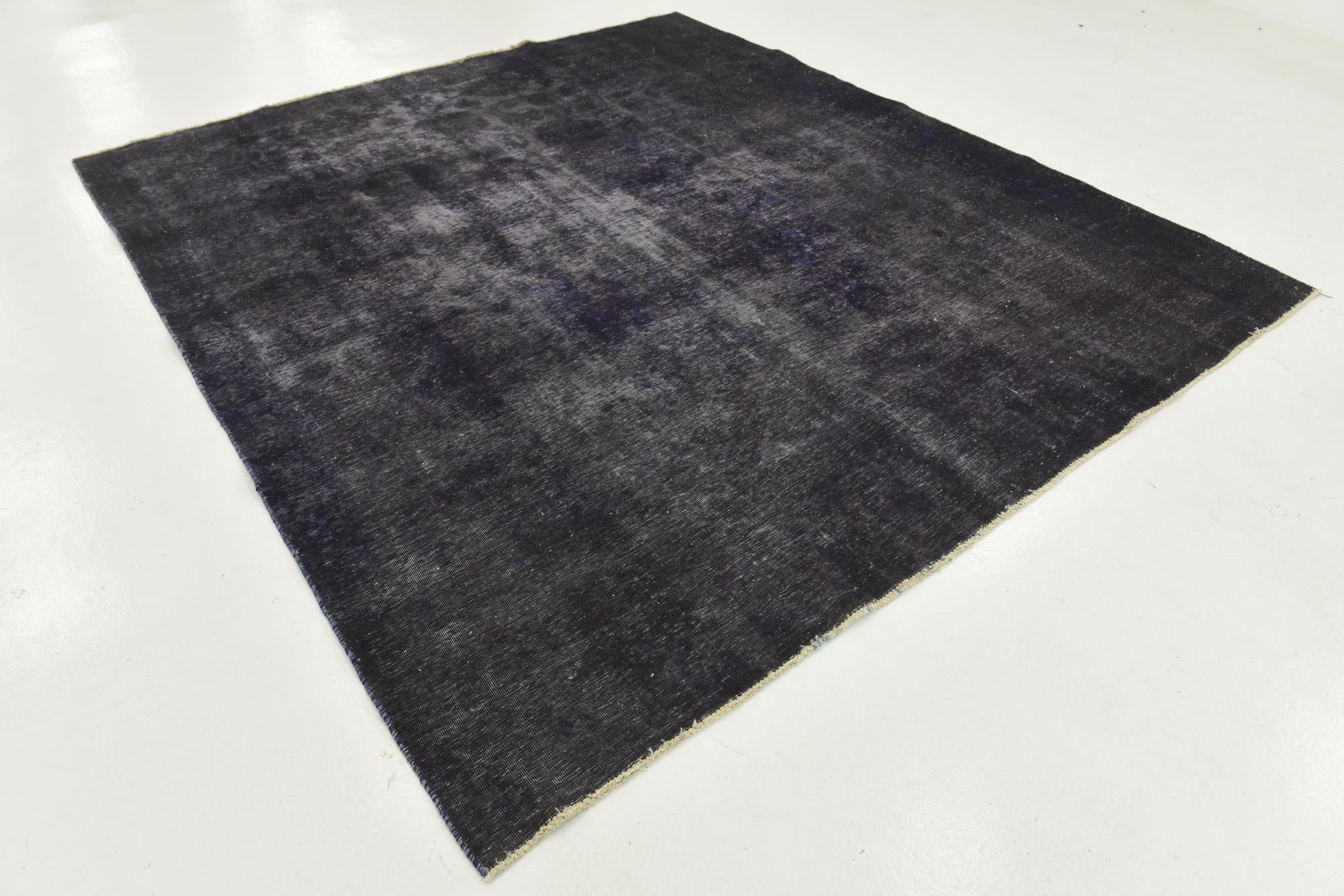 8' x 9' Hand Knotted Ultra Vintage Persian Wool Square Rug