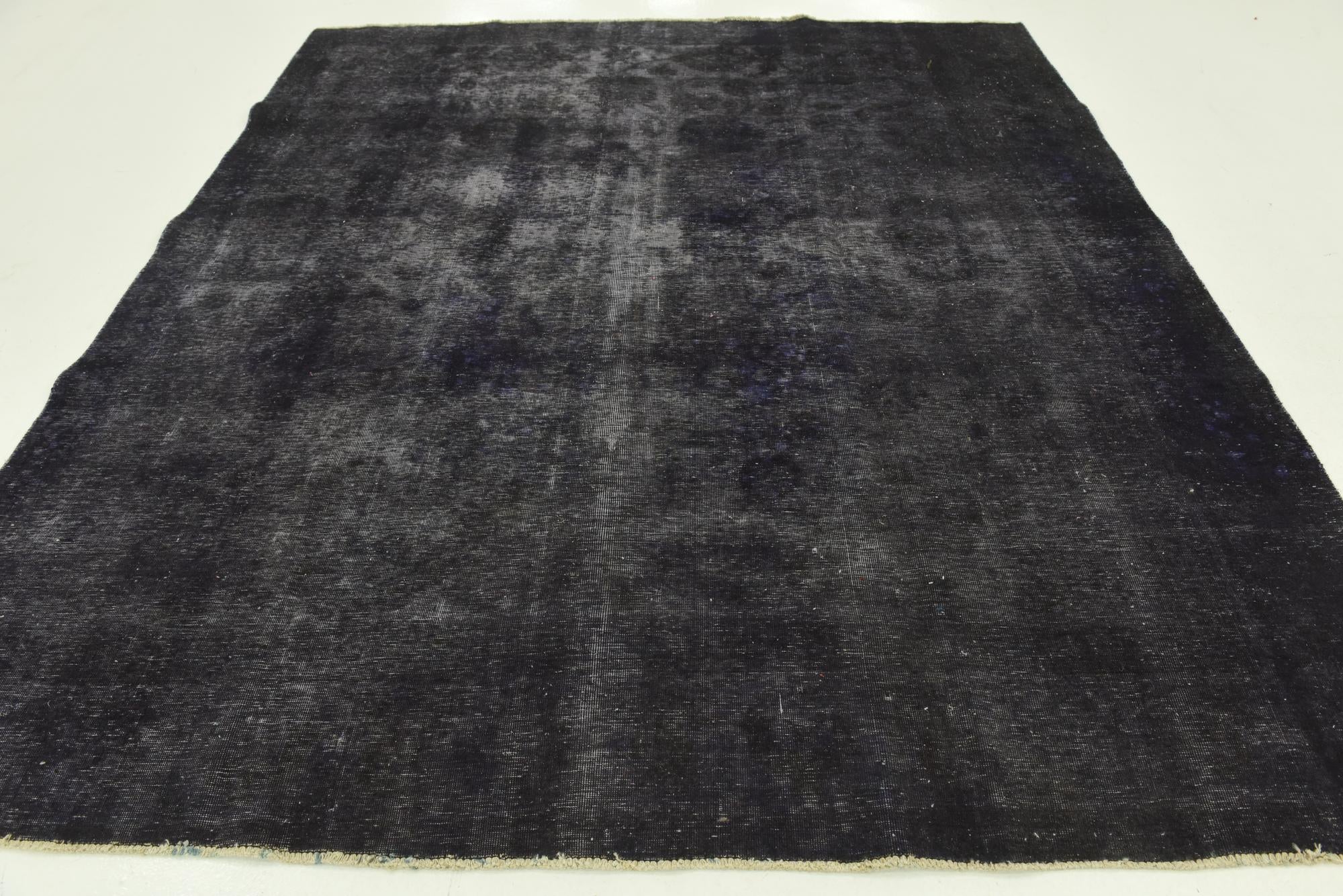 8' x 9' Hand Knotted Ultra Vintage Persian Wool Square Rug