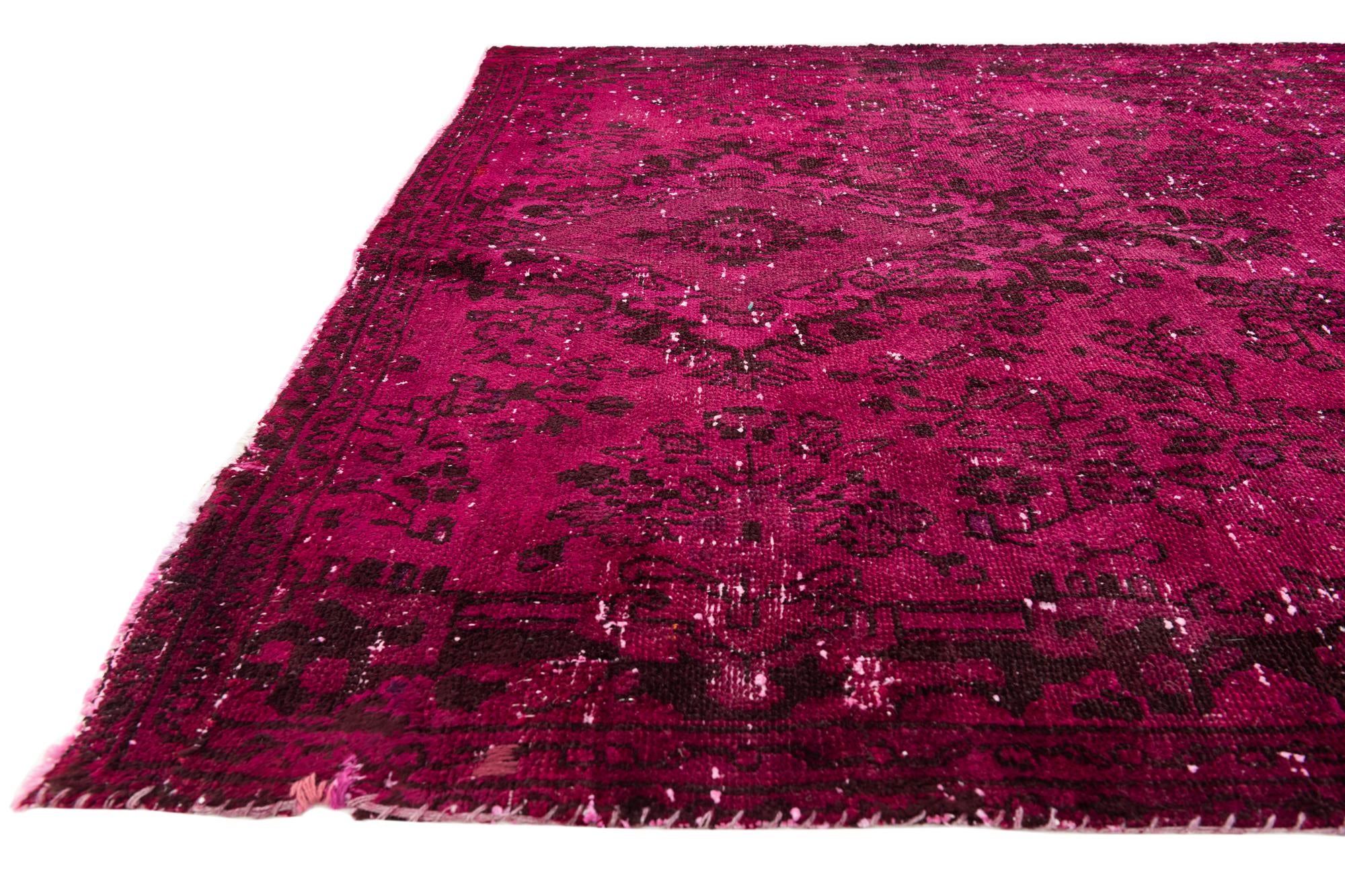 5' 5 x 5' 10 Hand Knotted Ultra Vintage Persian Wool Square Rug