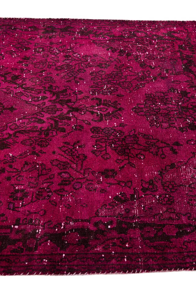 Detail image of 5' 5 x 5' 10 Hand Knotted Ultra Vintage Persian Wool Square Rug