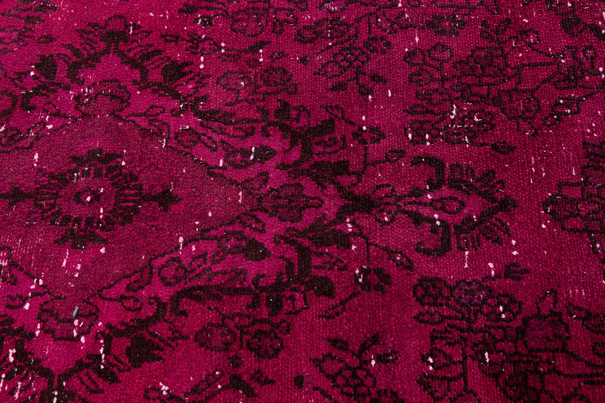 5' 5 x 5' 10 Hand Knotted Ultra Vintage Persian Wool Square Rug