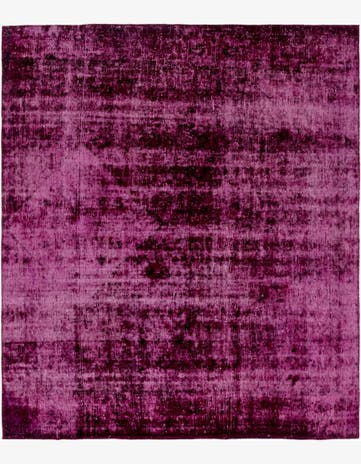 6' x 7' Hand Knotted Ultra Vintage Persian Wool Square Rug