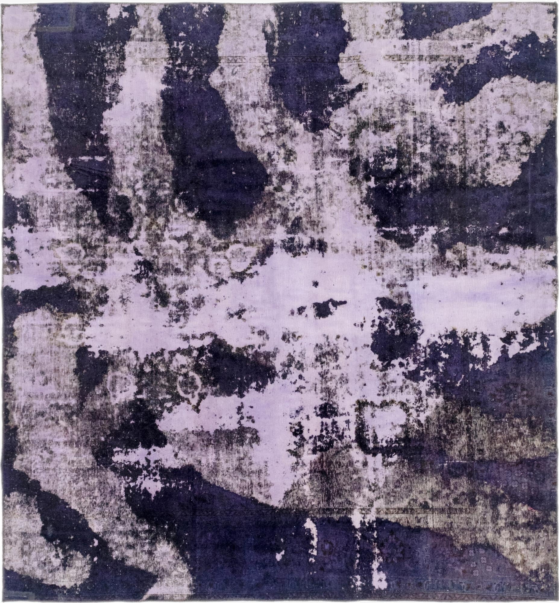 8' 3 x 9'  Hand Knotted Ultra Vintage Persian Wool Square Rug