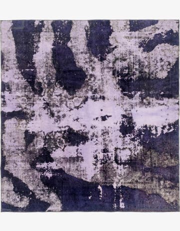 8' 3 x 9' Hand Knotted Ultra Vintage Persian Wool Square Rug