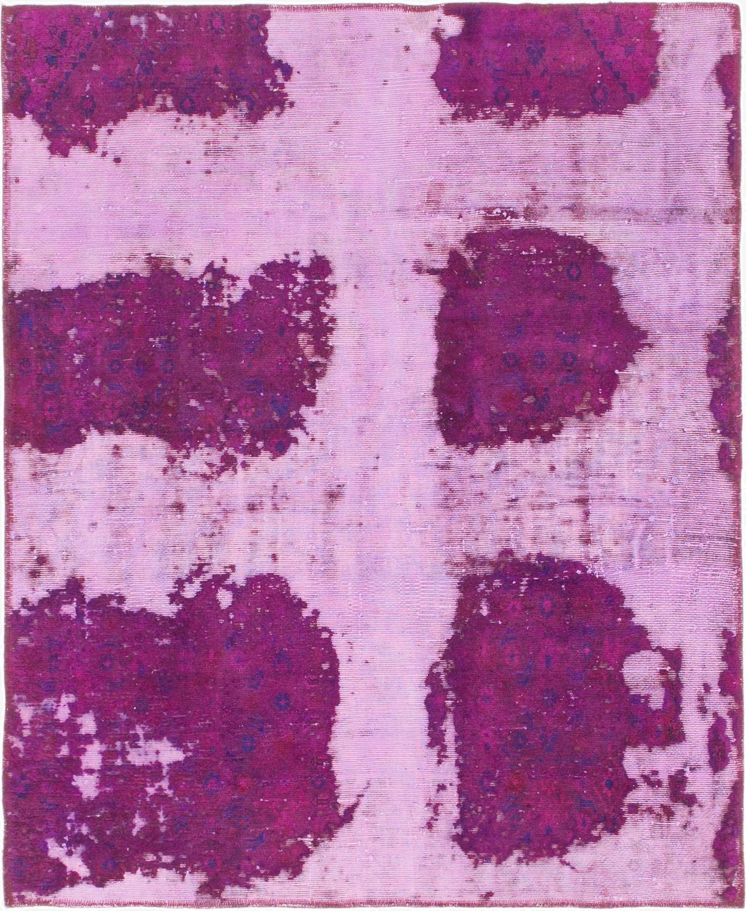 4' 6 x 5' 6  Hand Knotted Ultra Vintage Persian Wool Square Rug