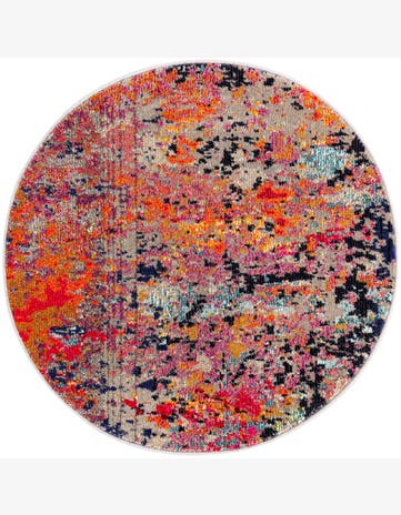 Rafferty · Abstract Washable Rug, multi