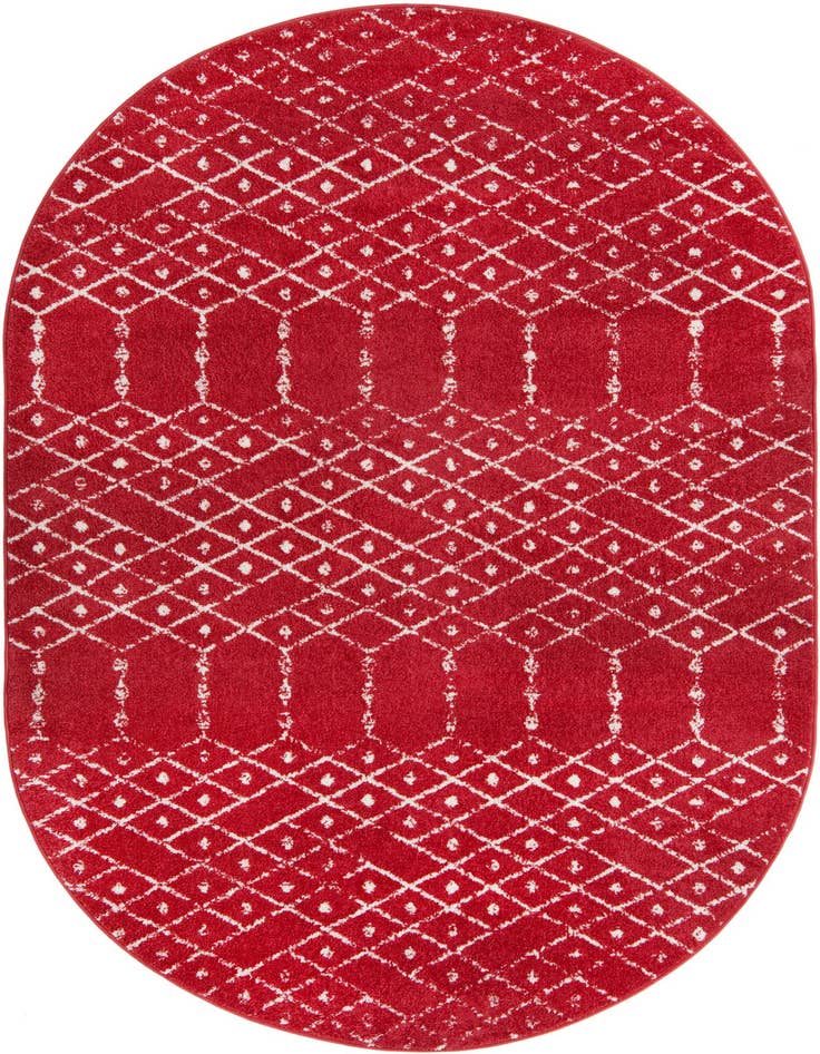 Detail image of 5' 3 x 7' 10 Paxon Trellis Oval Rug