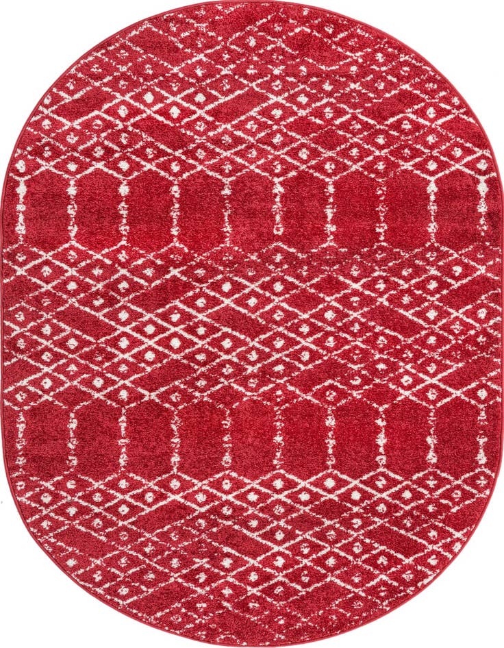 Detail image of 4' x 6' Paxon Trellis Oval Rug