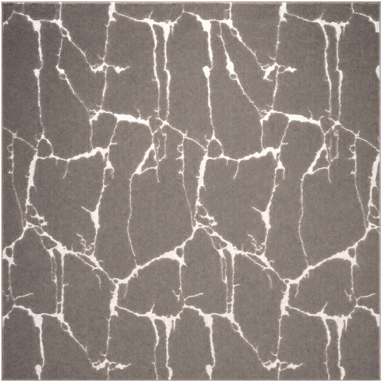 10' x 10' Ravenhill · Abstract rug, gray and silver