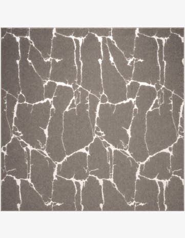 10' x 10' Ravenhill · Abstract rug, gray and silver