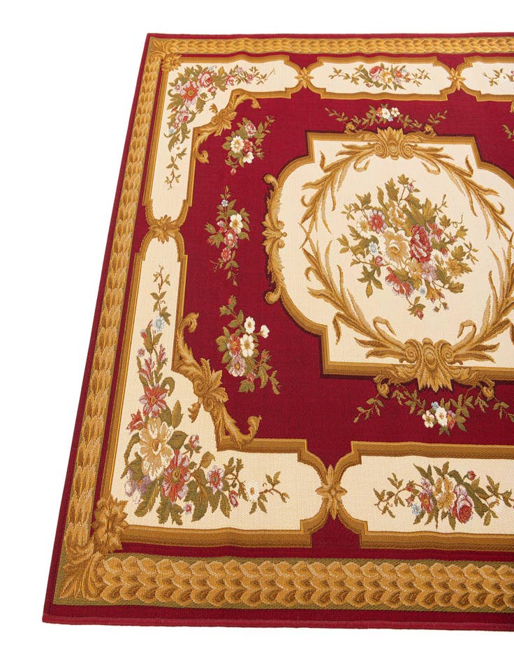 Detail image of 5' 2 x 7' 7  Washable Traditional Indoor / Outdoor Rug