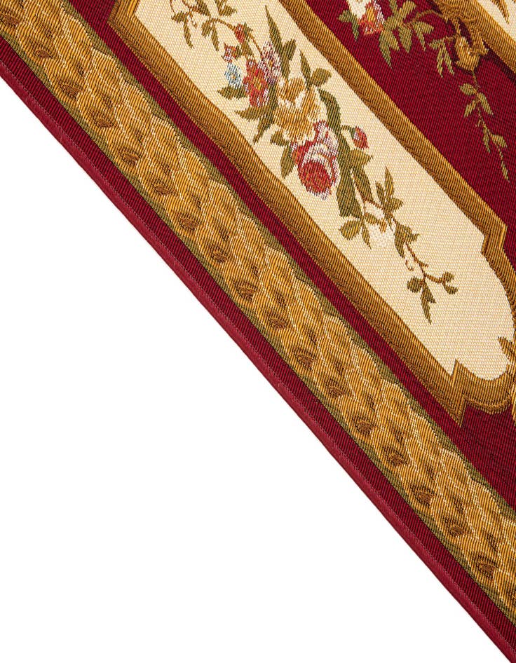 Detail image of 5' 2 x 7' 7  Washable Traditional Indoor / Outdoor Rug