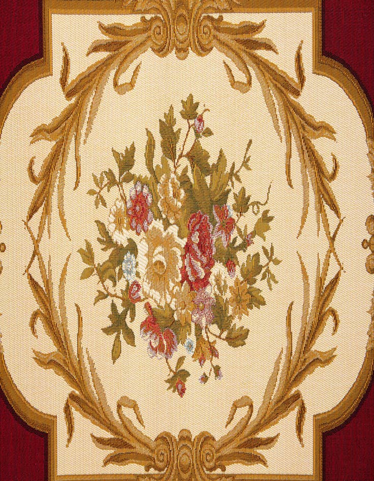 Detail image of 5' 2 x 7' 7  Washable Traditional Indoor / Outdoor Rug