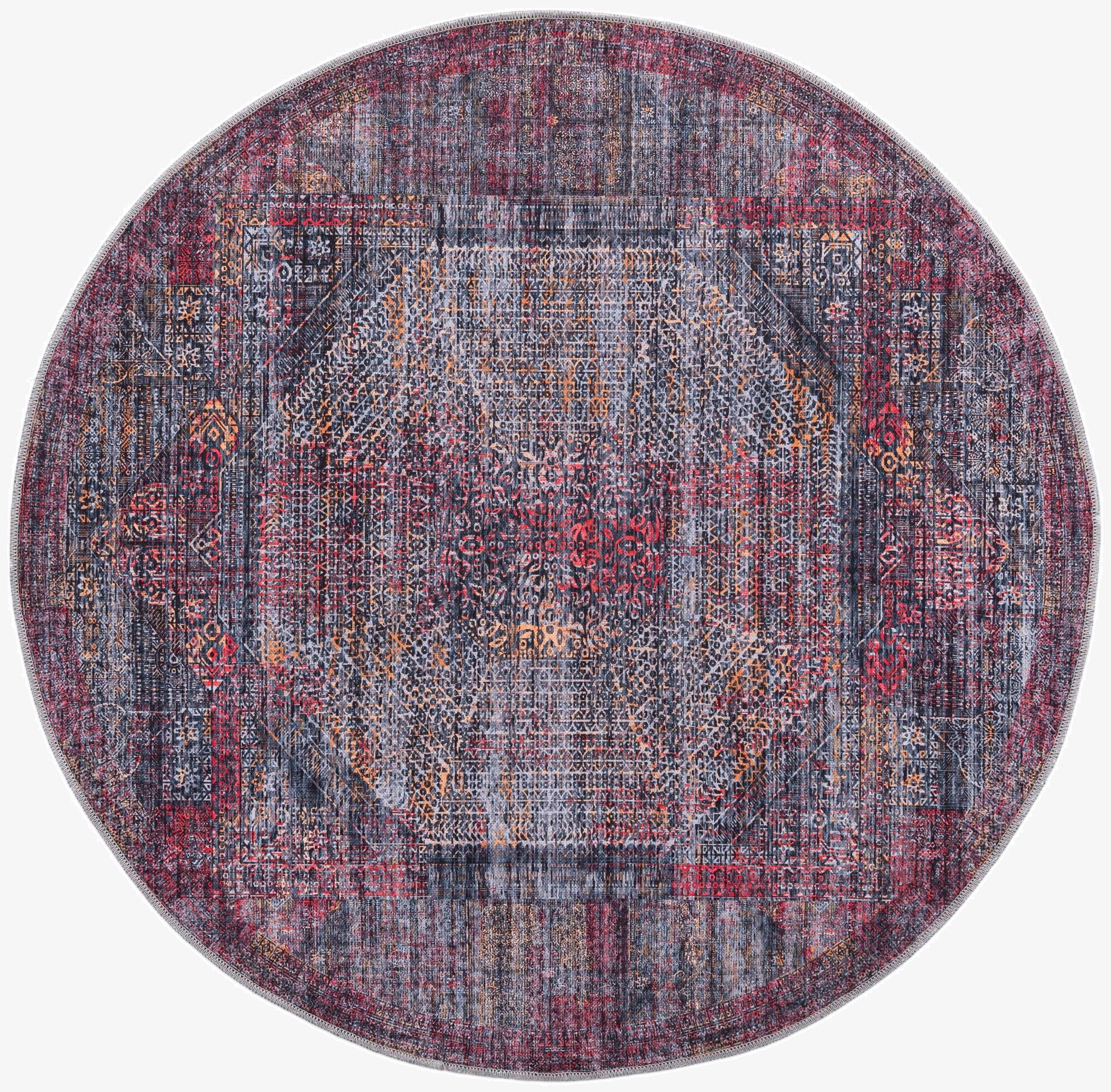 5' 3 x 5' 3  Washable Mangata Round Rug