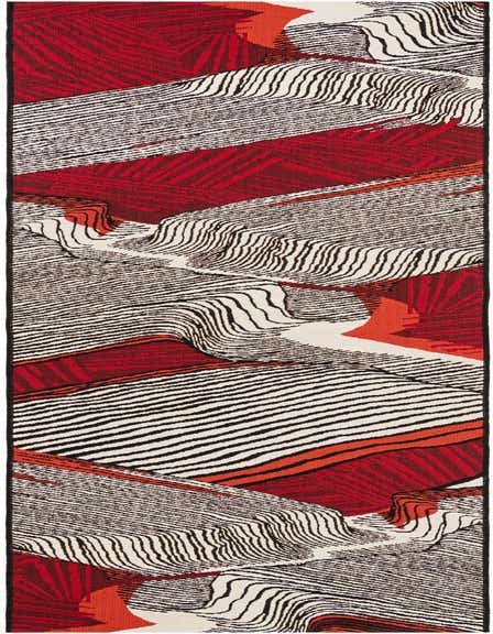 2' 7 x 12' Easy-Clean Modern Indoor / Outdoor Runner Rug