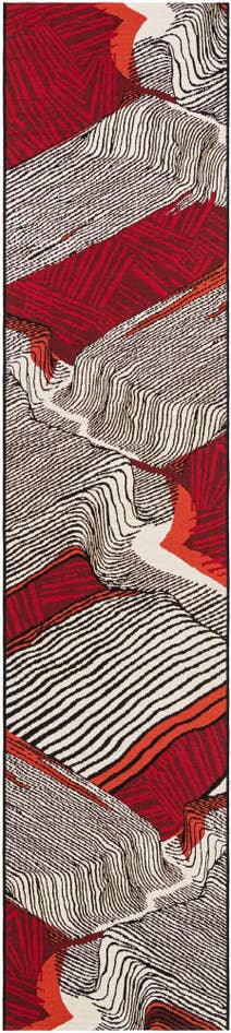 Detail image of 2' 7 x 12' Easy-Clean Modern Indoor / Outdoor Runner Rug