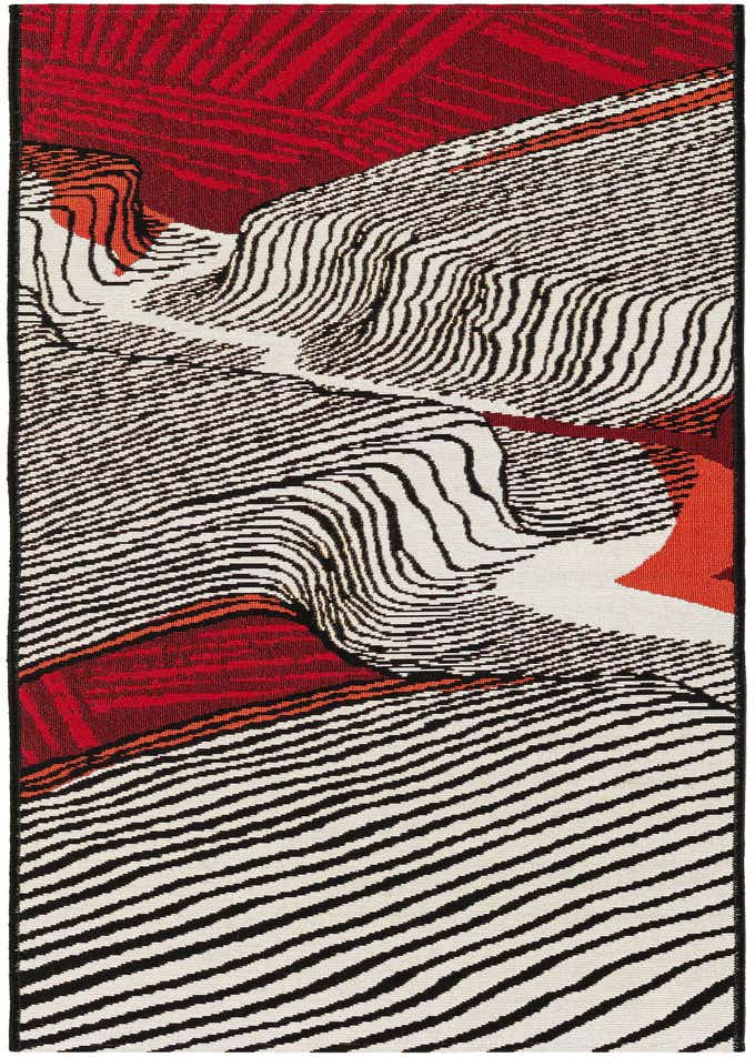 2' x 6' Easy-Clean Modern Indoor / Outdoor Runner Rug