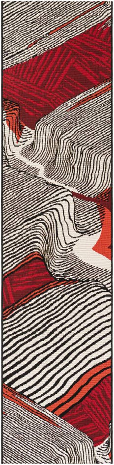 Detail image of 2' x 8' Easy-Clean Modern Indoor / Outdoor Runner Rug