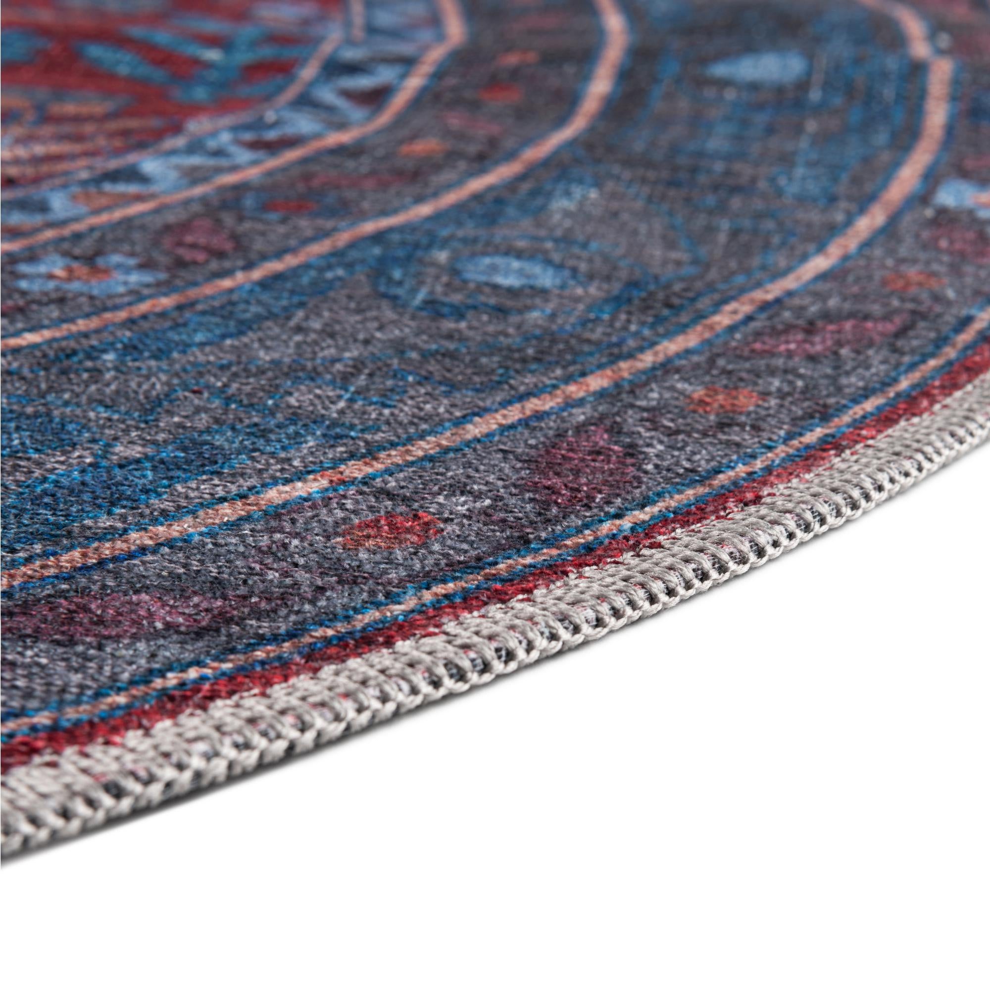 7' 3 x 7' 3 Washable Mangata Round Rug