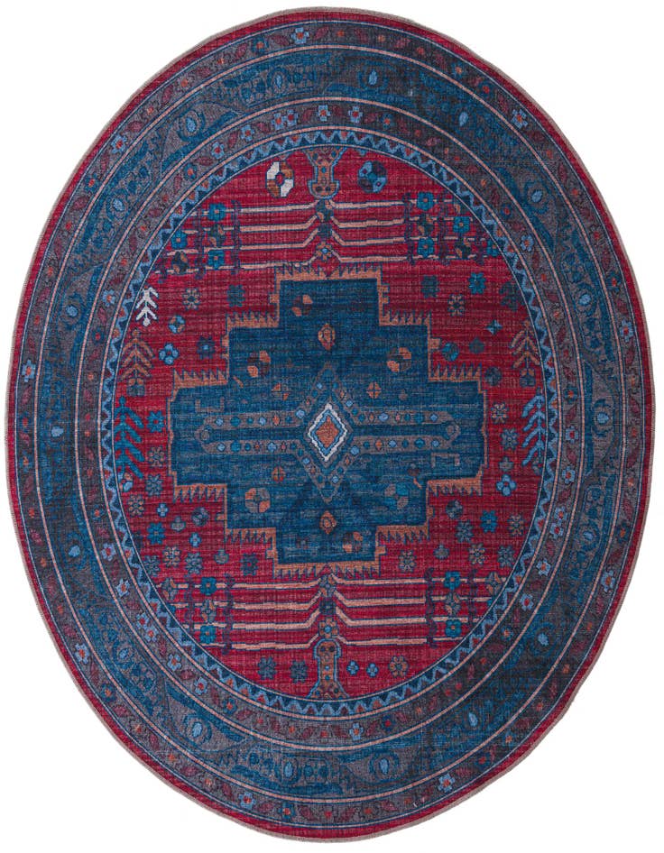 Detail image of 7' 3 x 7' 3 Washable Mangata Round Rug