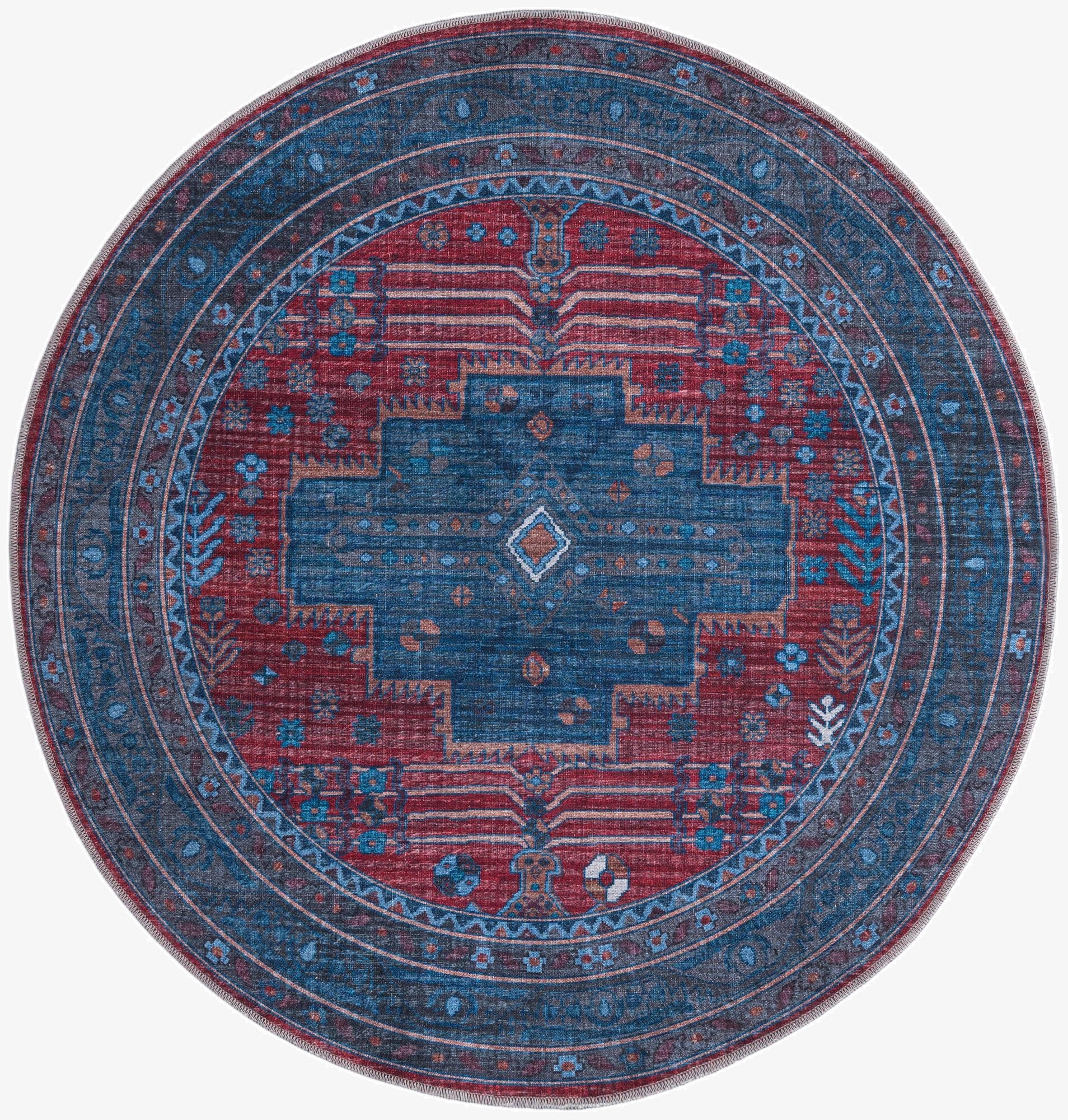 5' 3 x 5' 3  Washable Mangata Round Rug