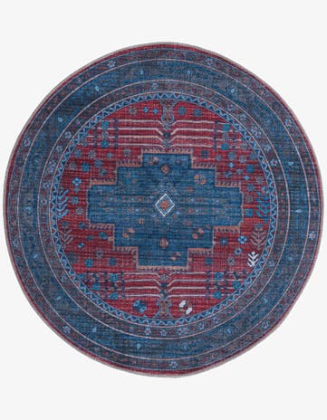 5' 3 x 5' 3 Washable Mangata Round Rug