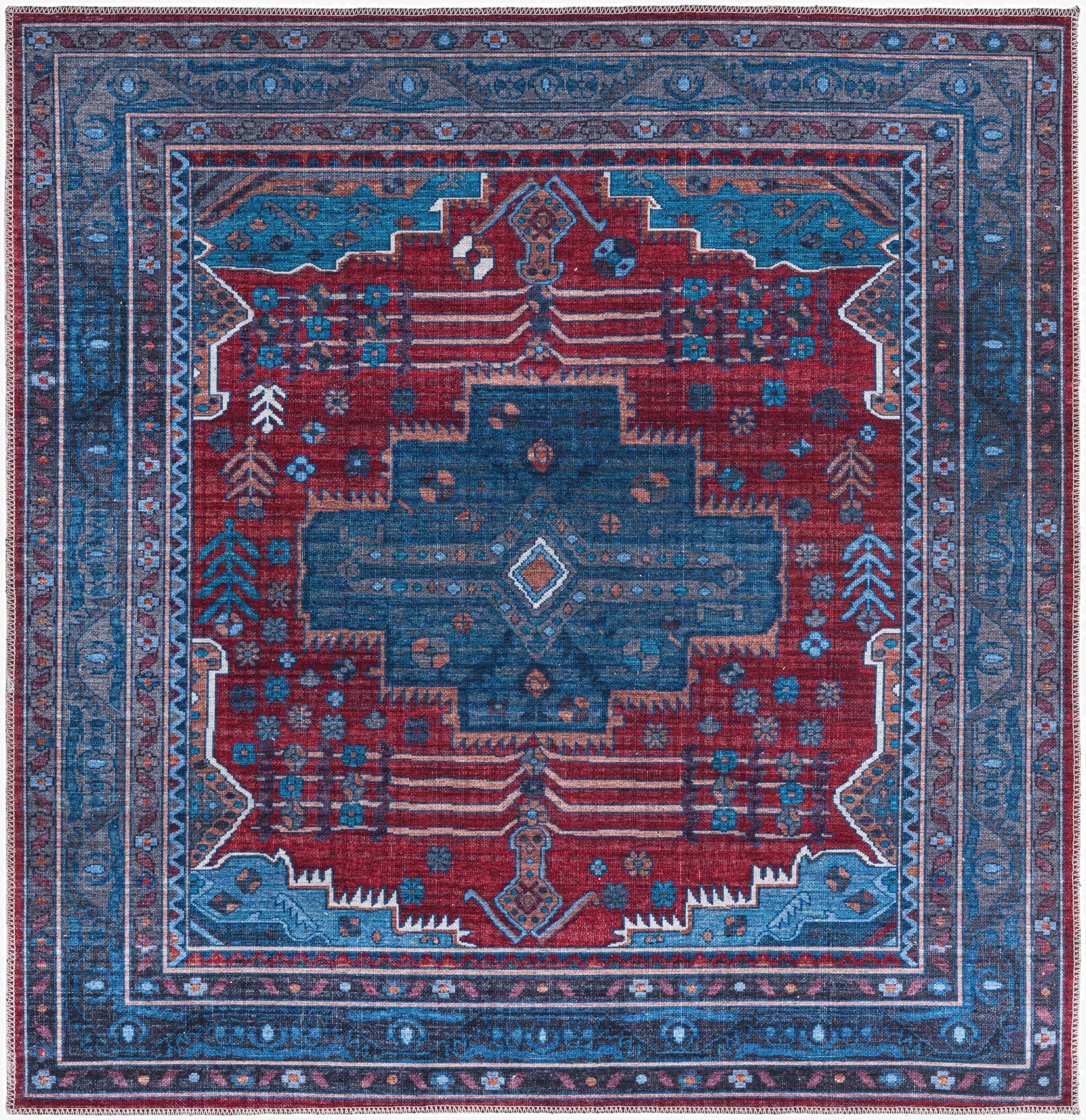 5' 3 x 5' 3  Washable Mangata Square Rug