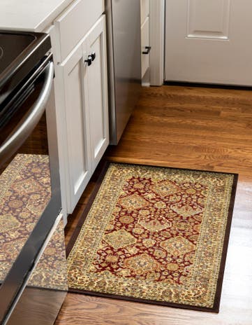 Red and Brown Aditi Rug
