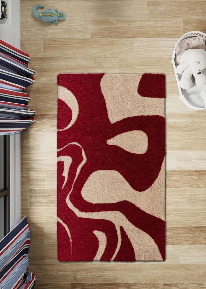 4' 1 x 6' 1 Handtufted Wool Rug