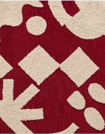 6' 1 x 9' Handtufted Wool Rug