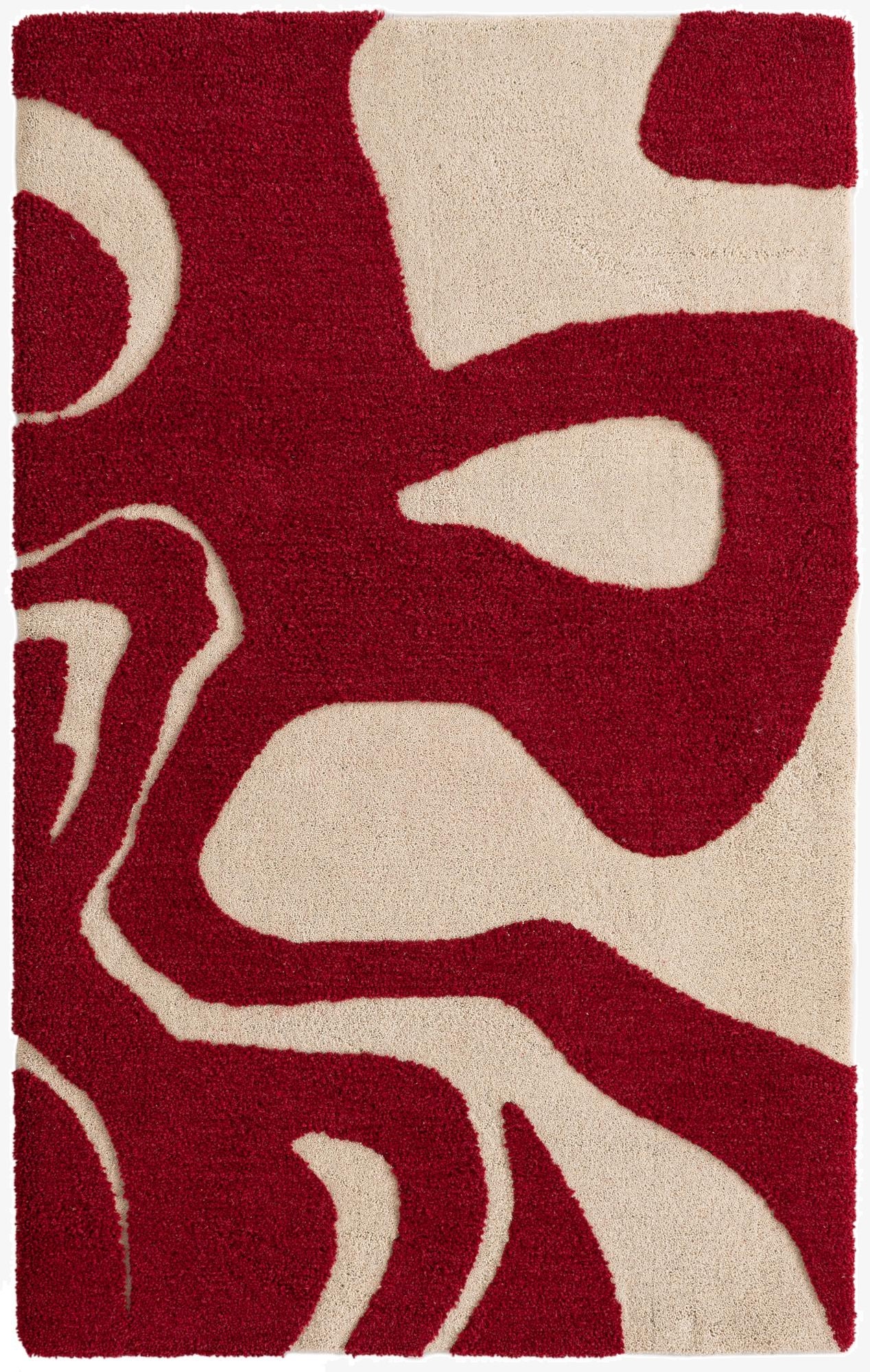 3' 3 x 5' 3 Handtufted Wool Rug