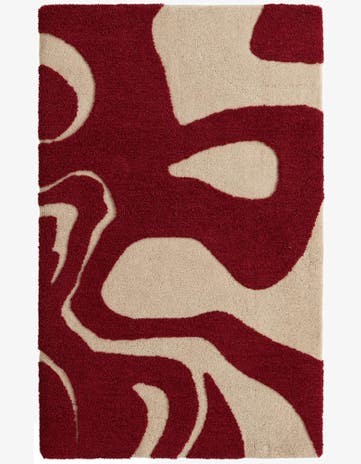 4' 1 x 6' 1 Handtufted Wool Rug