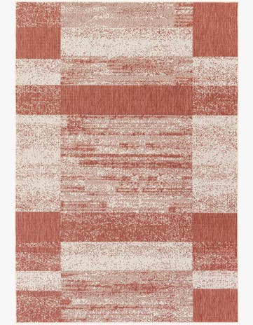 5' 3 x 7' 7 Easy-Clean Modern Indoor / Outdoor Rug