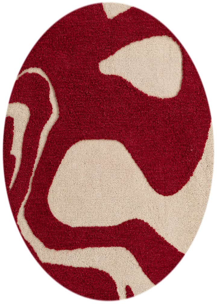5' 1 x 5' 1 Handtufted Wool Round Rug