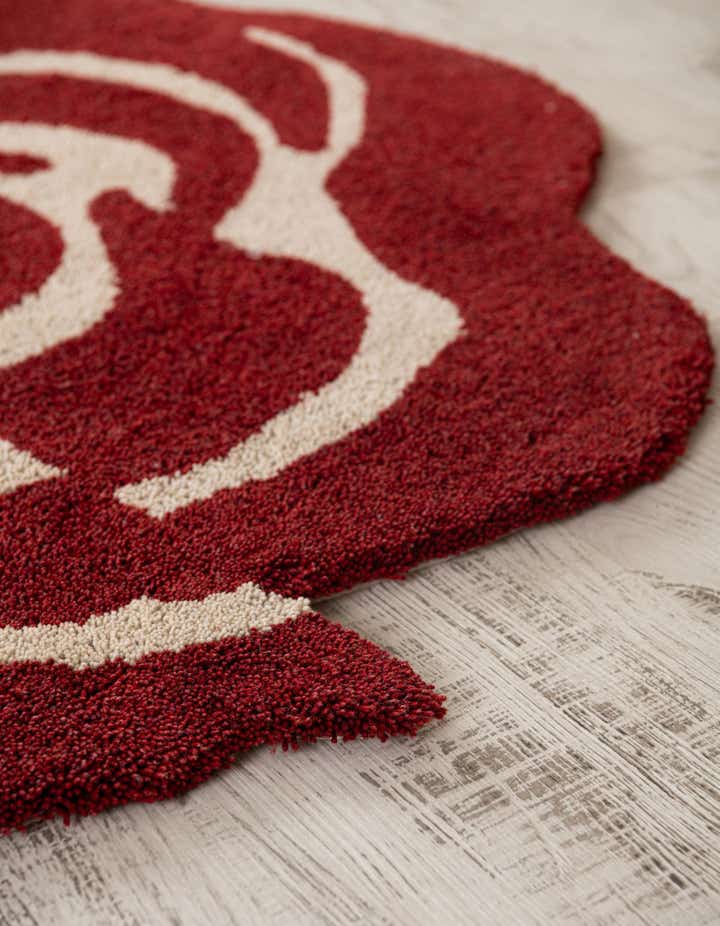 3' 3 x 3' 3 Handtufted Wool Round Rug