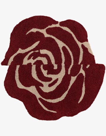 5' 1 x 5' 1 Handtufted Wool Round Rug