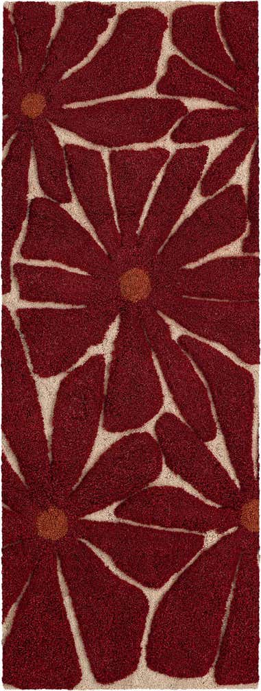 2' x 8' Handtufted Wool Runner Rug