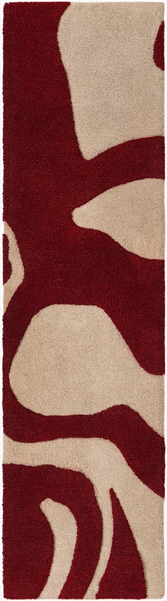 2' x 8' Handtufted Wool Runner Rug