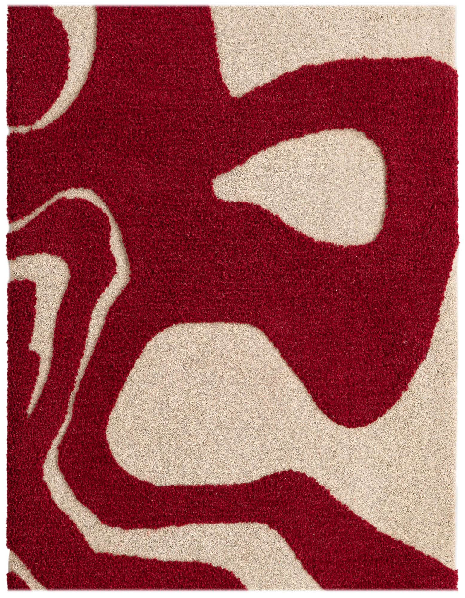 3' 3 x 3' 3 Handtufted Wool Square Rug