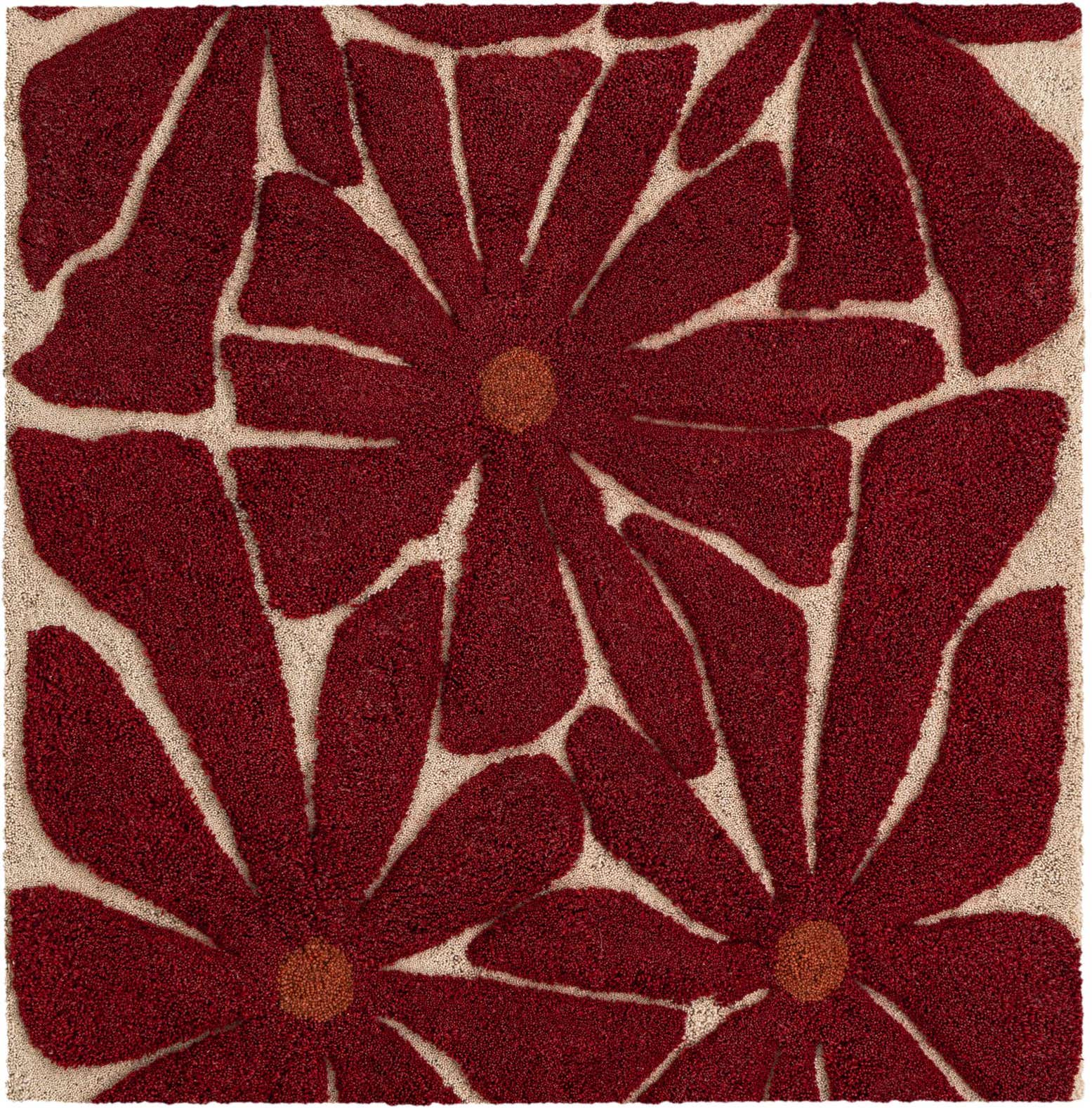 8' x 8' Handtufted Wool Square Rug