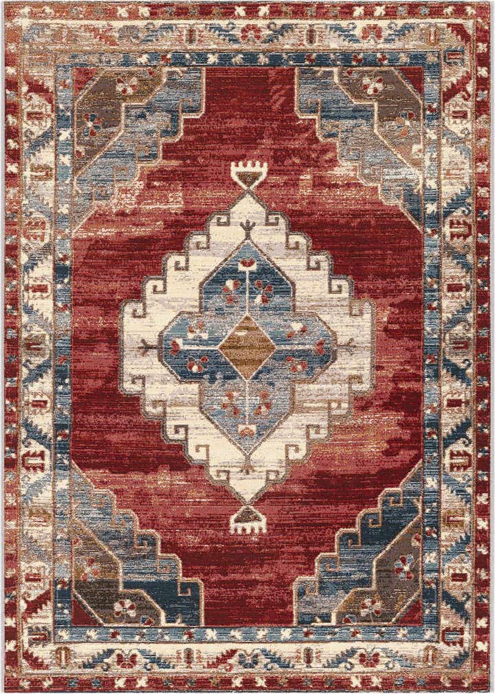 4' x 6' Easy-Clean Traditional Indoor / Outdoor Rug