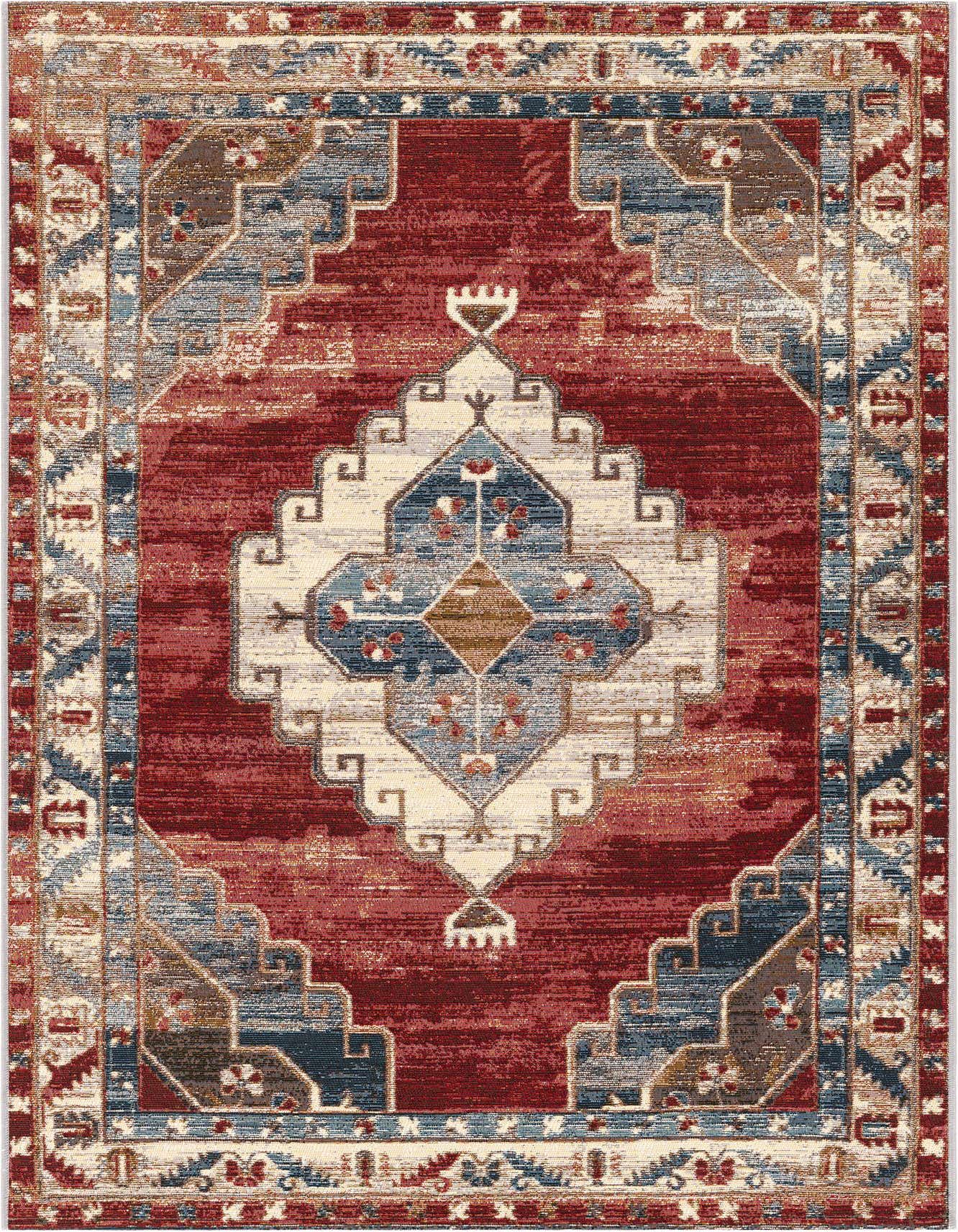 4' x 6' Easy-Clean Traditional Indoor / Outdoor Rug
