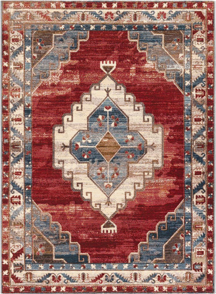 Detail image of 5' x 7' Easy-Clean Traditional Indoor / Outdoor Rug