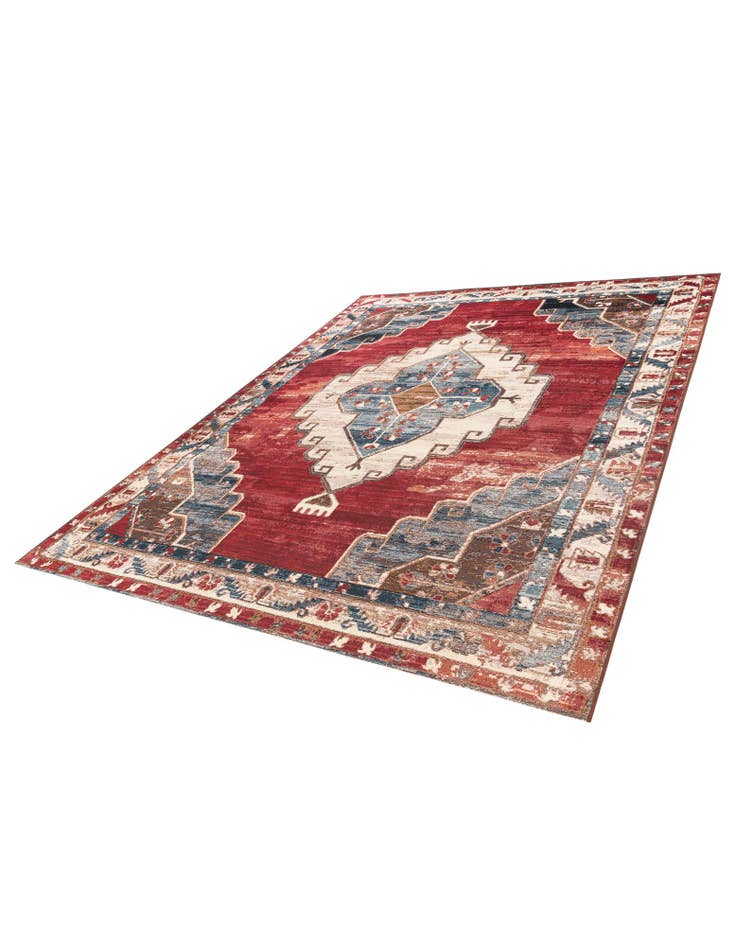 Detail image of  7' 10 x 10'  Washable Traditional Indoor / Outdoor Rug