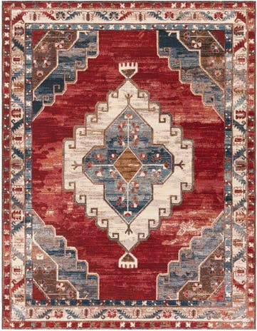 7' 10 x 10' Easy-Clean Traditional Indoor / Outdoor Rug