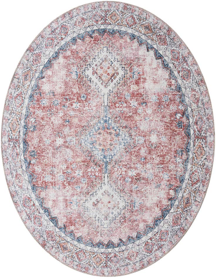 Detail image of 7' 10 x 7' 10 Washable Yara Round Rug