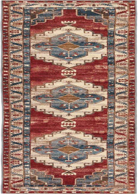 2' 7 x 12' Easy-Clean Traditional Indoor / Outdoor Runner Rug