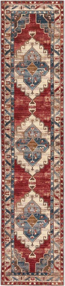 Detail image of 2' 7 x 12' Easy-Clean Traditional Indoor / Outdoor Runner Rug