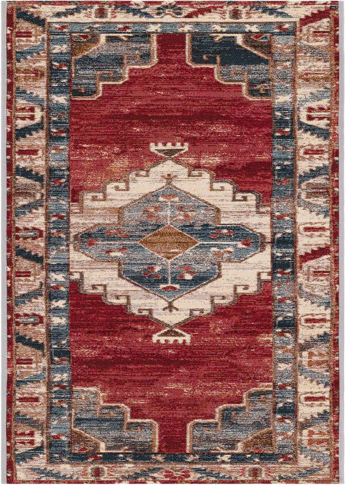 2' x 6' Easy-Clean Traditional Indoor / Outdoor Runner Rug