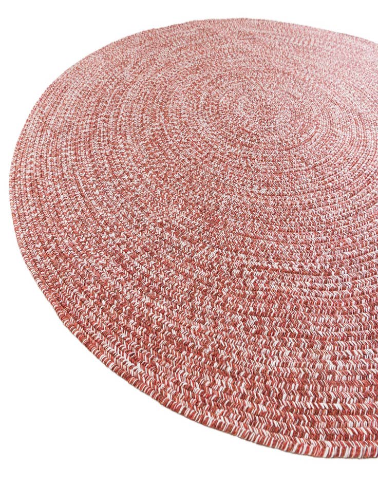 Detail image of 6' x 6'  Hand Woven Eco Verse   Washable Indoor / Outdoor Round Rug
